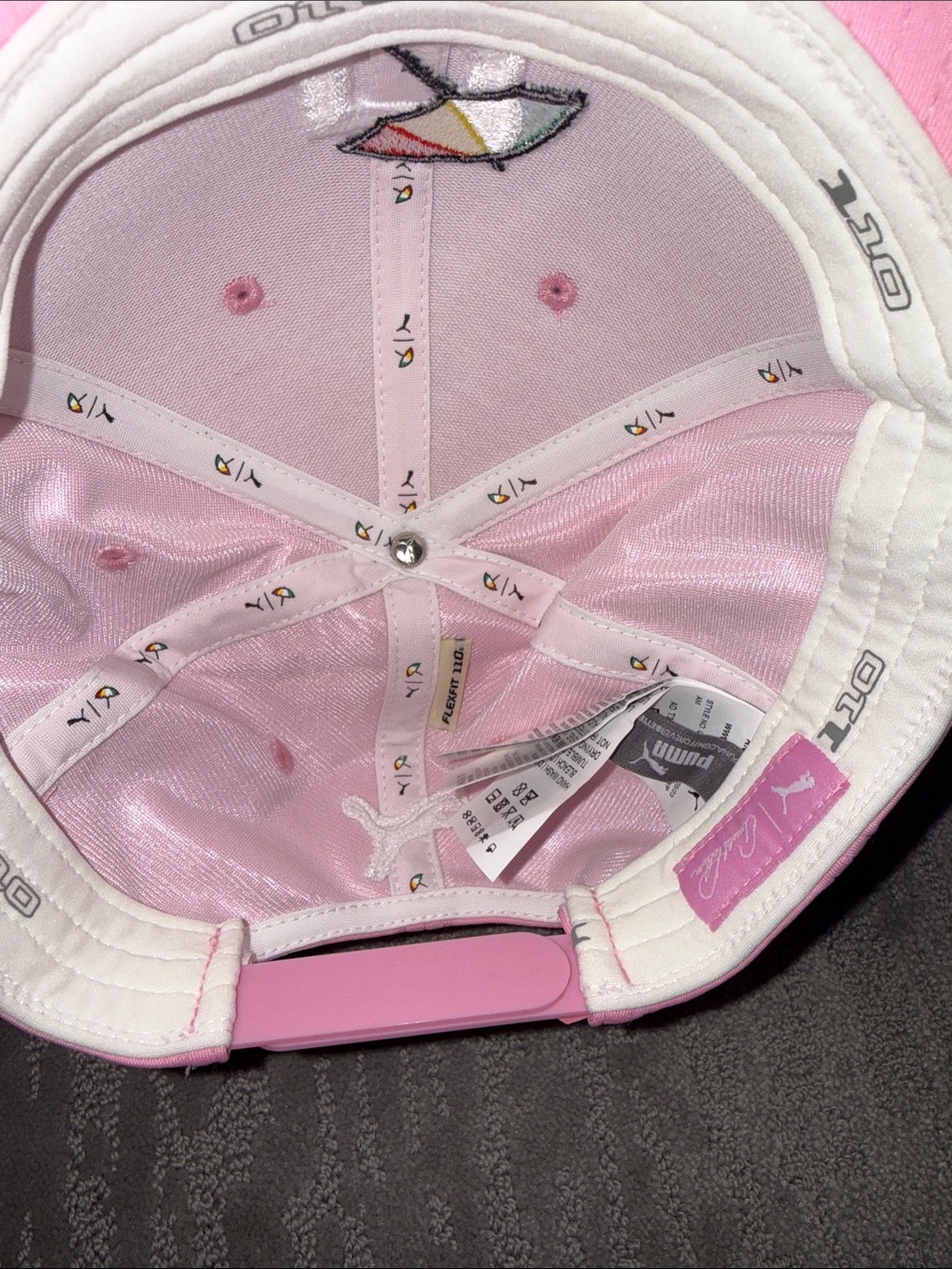 Puma pink golf hat with Arnold Palmer umbrella - Picture 6 of 6